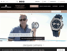 Tablet Screenshot of jacques-lemans.com